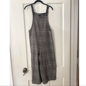 Forever 21 plaid overalls